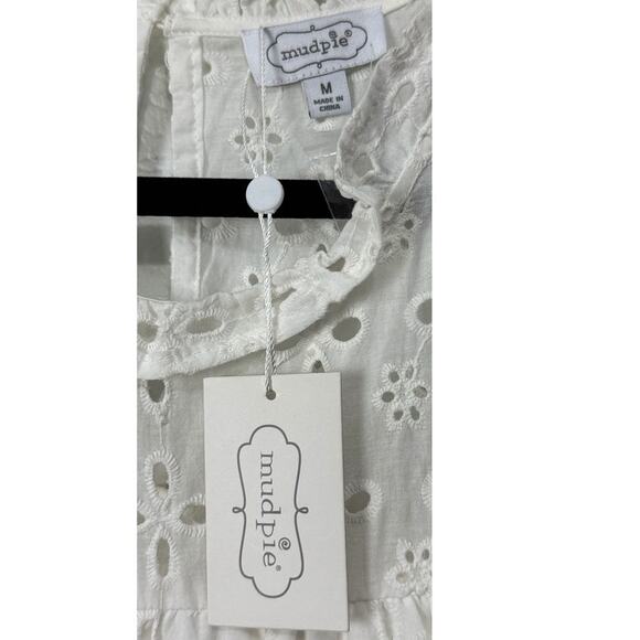 Mud Pie White Eyelet Floral Dress - Picture 3 of 4